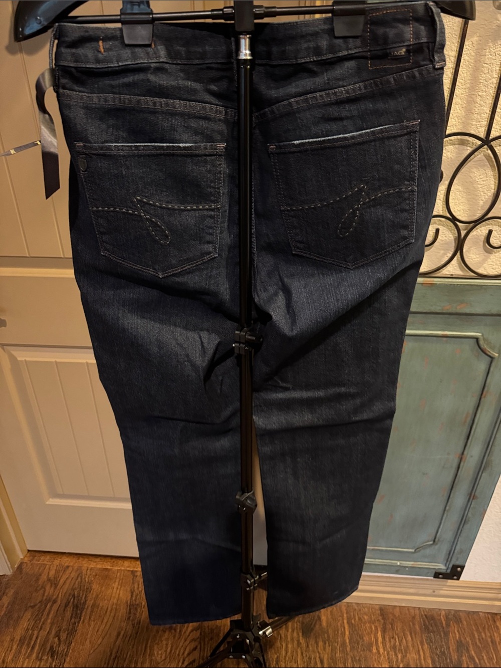 Jag Jeans Women's Straight Dark Blue Denim - Picture 3 of 3